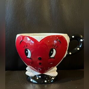 NEW Johanna Parker Sweetheart Heart Face Mug  Ceramic